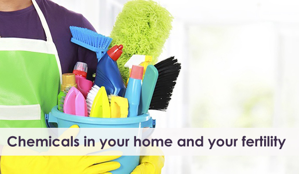The chemicals in your home may affect your chance of having a baby
